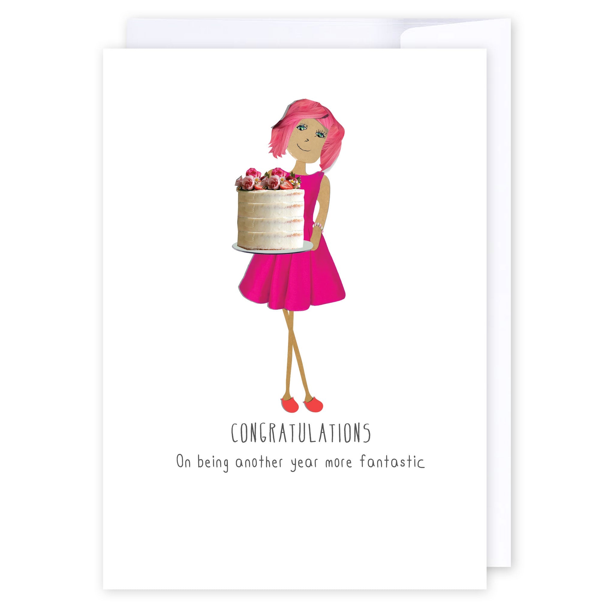 Another year more fantastic: NZ Made Greeting Card, Best sellers, Birthday, For Her by Icandy Design Ltd