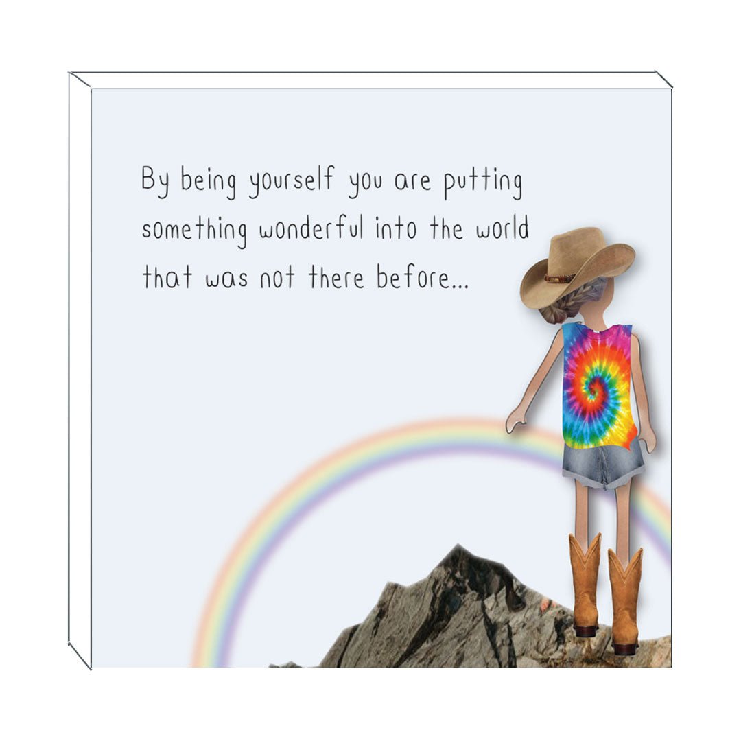 Art Block - Being Yourself: NZ Made Greeting Card, , , by Icandy Design Ltd