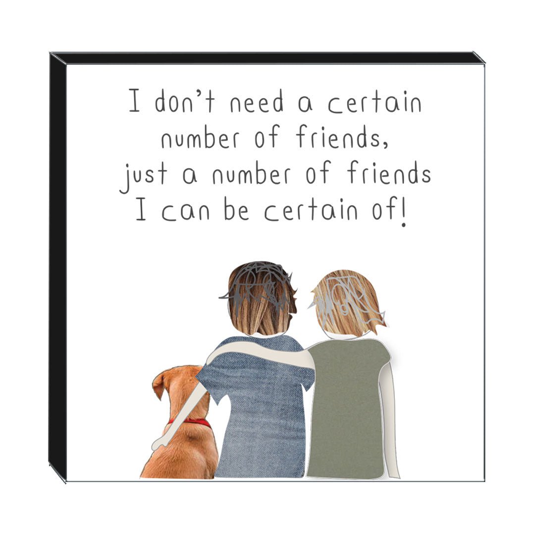Art Block - Certain Friends: NZ Made Greeting Card, , , by Icandy Design Ltd