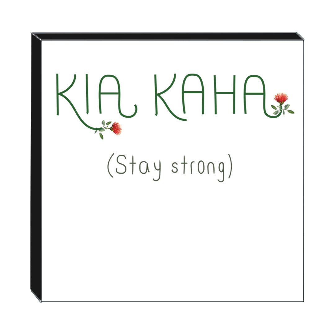Art Block - Kia Kaha: NZ Made Greeting Card, , , by Icandy Design Ltd