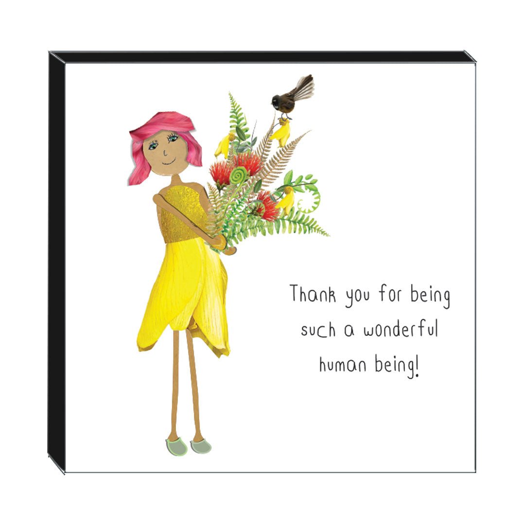 Art Block - Wonderful Human: NZ Made Greeting Card, , , by Icandy Design Ltd