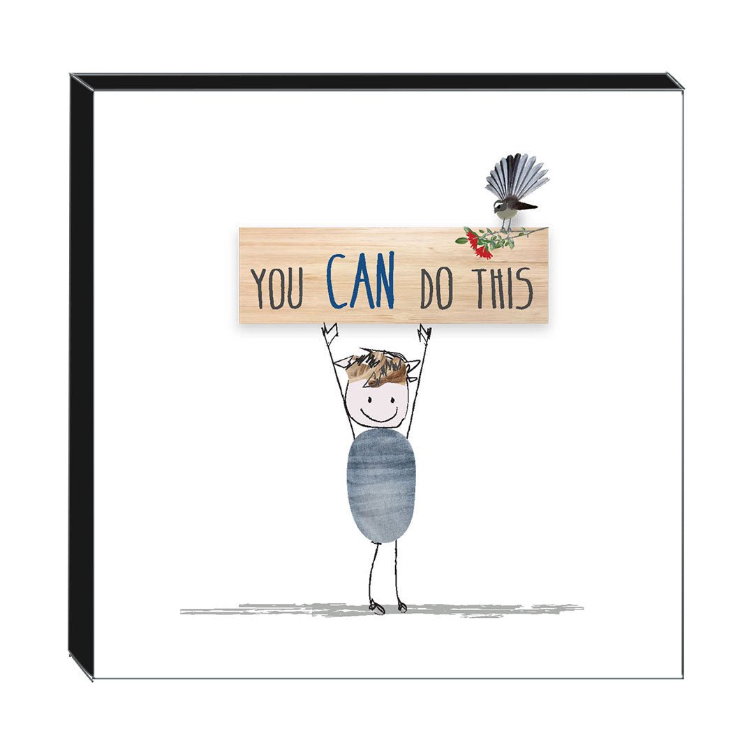 Art Block - You CAN Do This: NZ Made Greeting Card, , , by Icandy Design Ltd