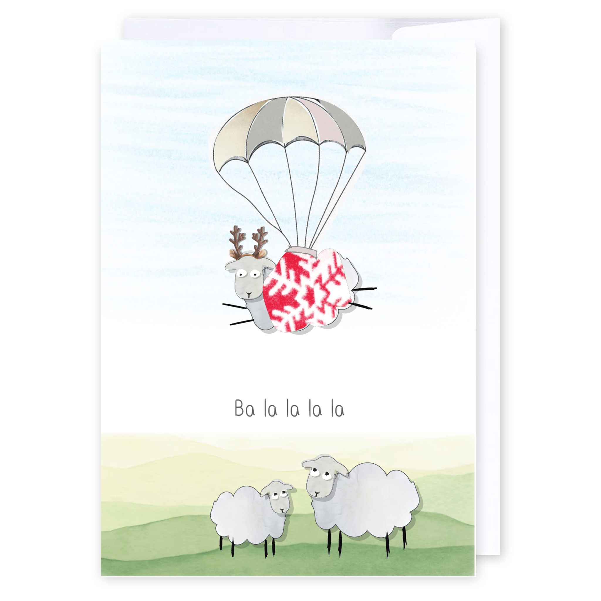 Ba la la la la: NZ Made Greeting Card, Christmas, Jandal & Ink, New by iCandy Publishing