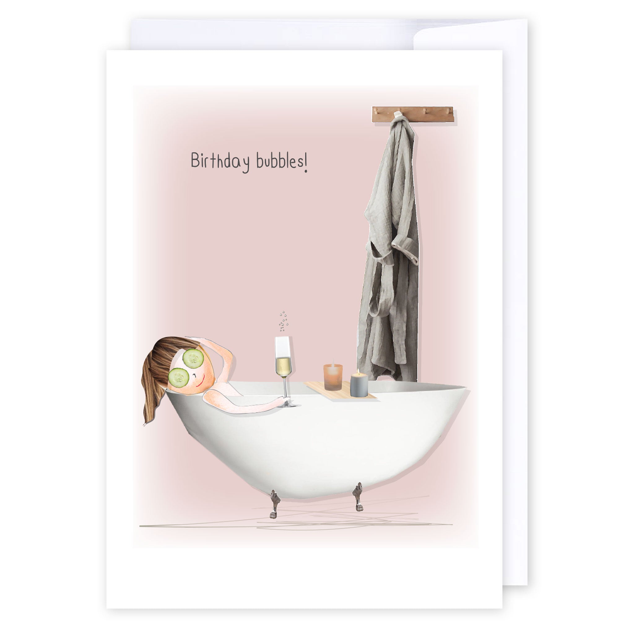 Birthday Bubbles: NZ Made Greeting Card, Birthday, For Her, Fun by Icandy Design Ltd