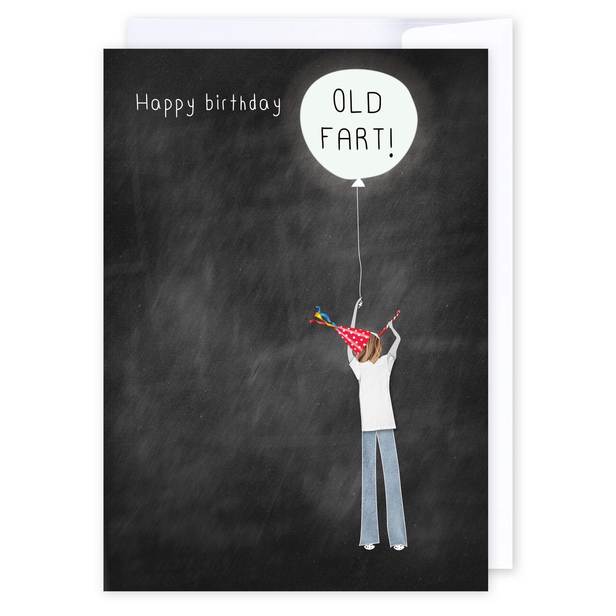 Birthday - Old fart: NZ Made Greeting Card, Birthday, Clearance, For Him by Icandy Design Ltd