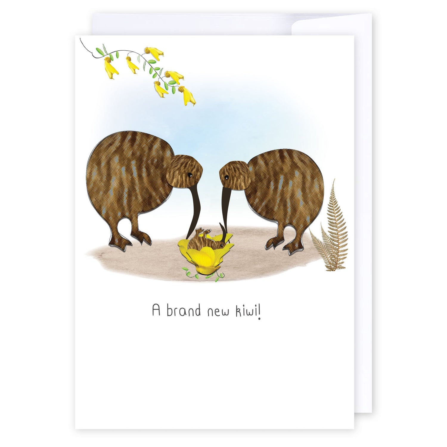Brand new kiwi: NZ Made Greeting Card, Baby, Best sellers, jandal & Ink by iCandy Publishing