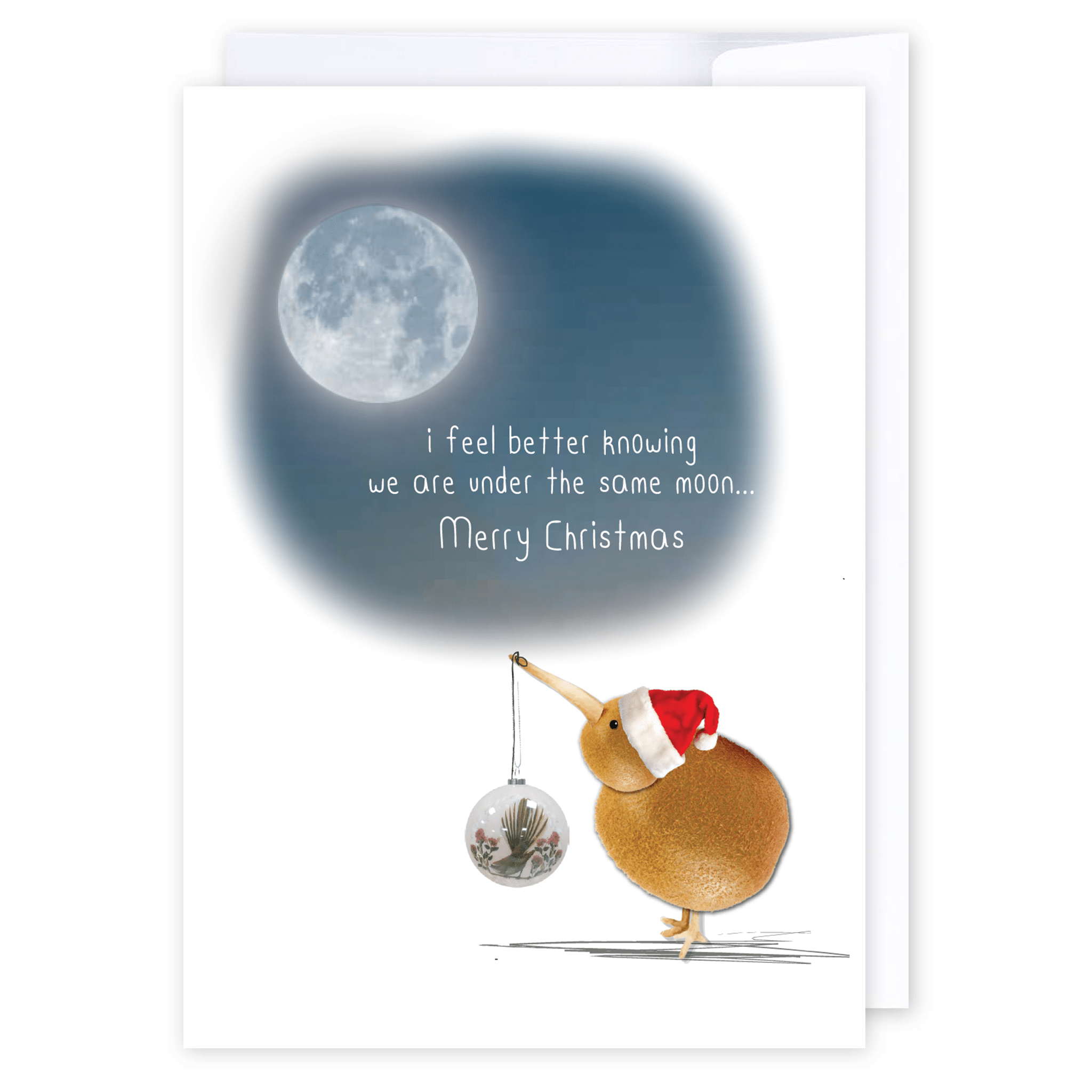 Christmas Under the Same Moon: NZ Made Greeting Card, Christmas, Jandal & Ink, New by iCandy Publishing