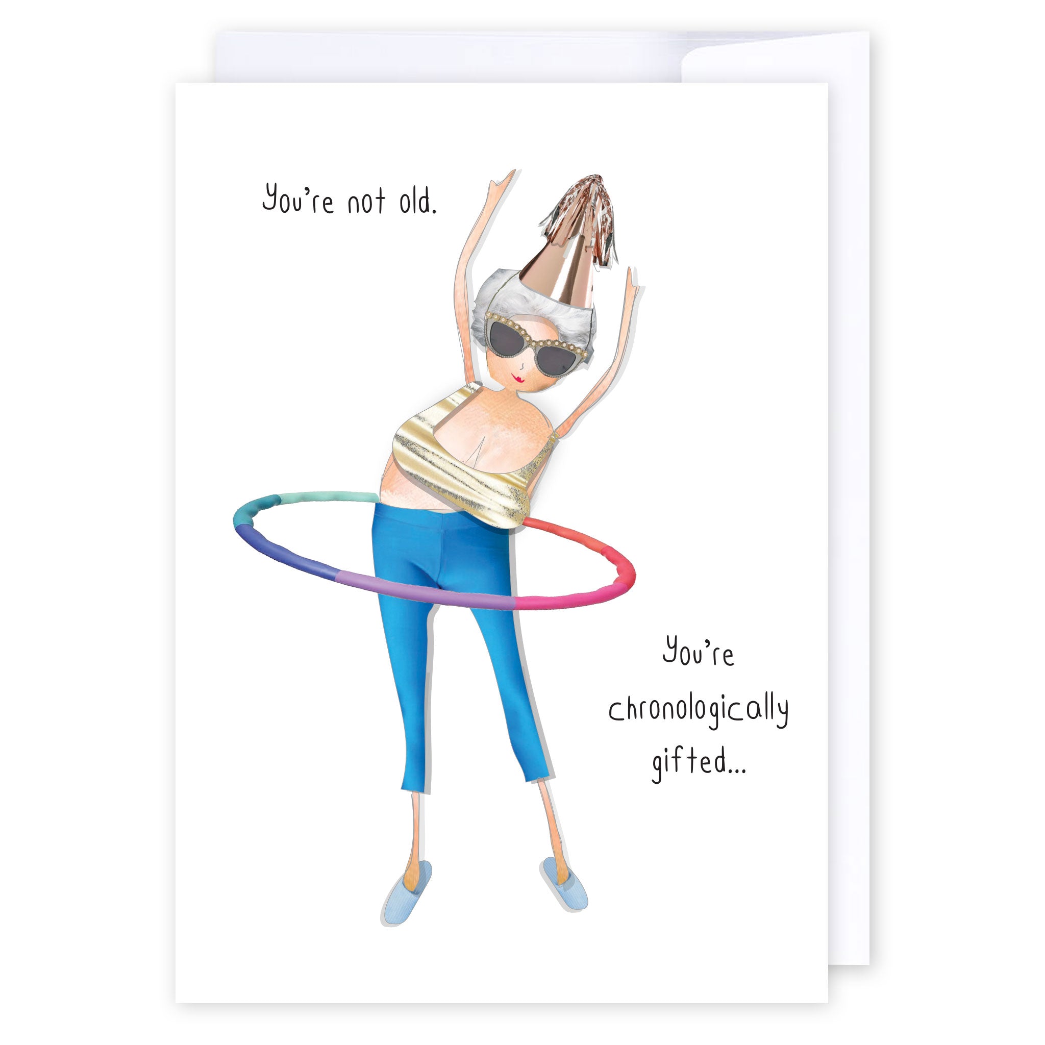 Chronologically Gifted: NZ Made Greeting Card, Birthday, For Her, Fun by icandy Design Ltd