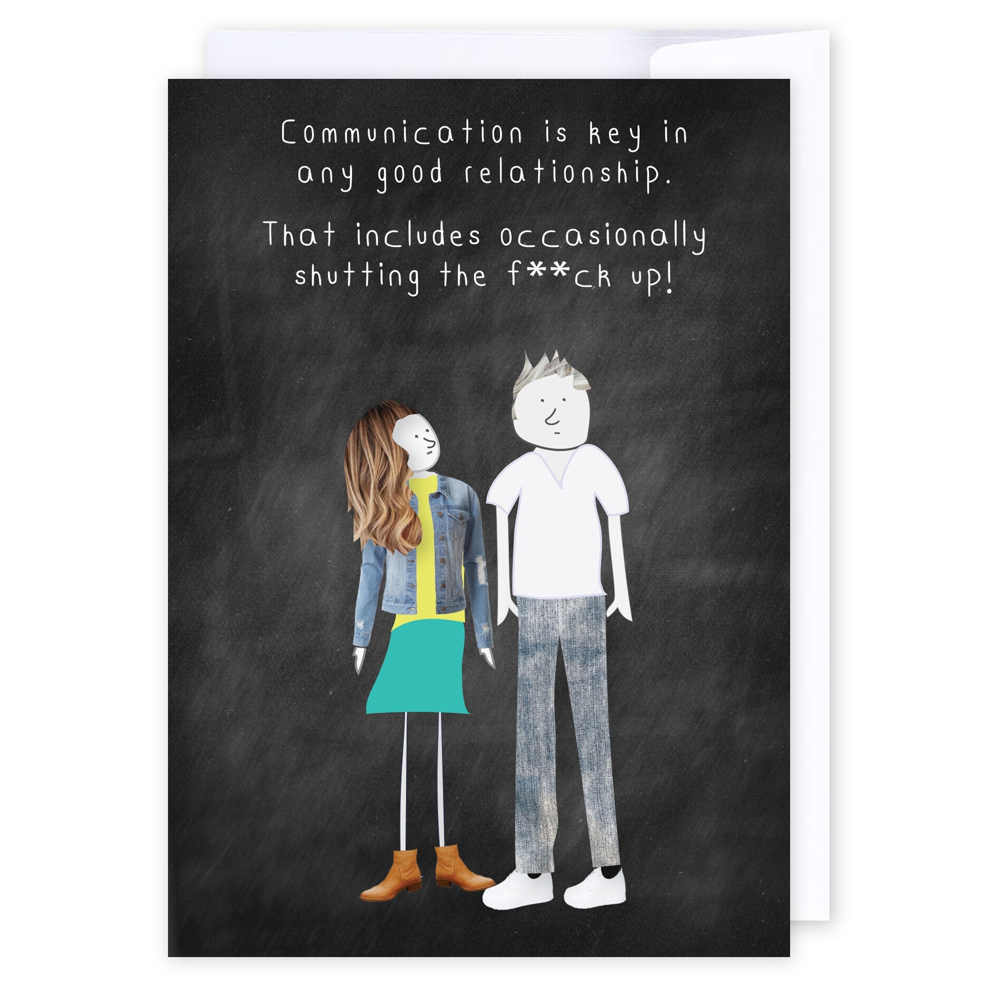 Communication!: NZ Made Greeting Card, Clearance, Fun, Love by Icandy Design Ltd