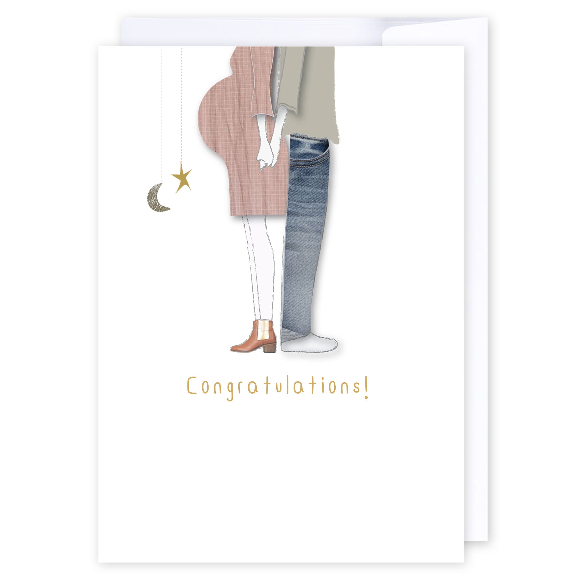 Congratulations bump: NZ Made Greeting Card, Baby, Clearance, by Icandy Design Ltd