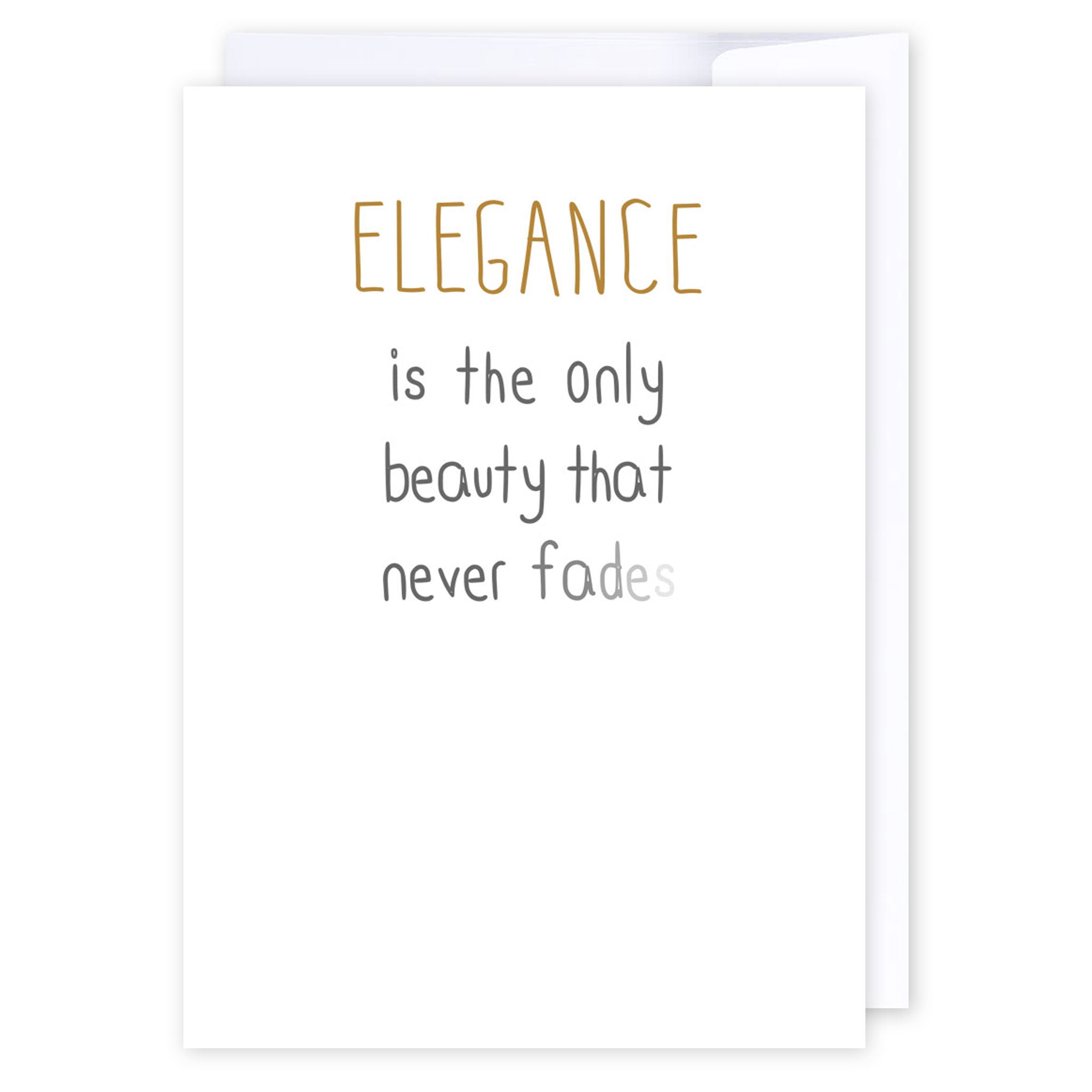 Elegance: NZ Made Greeting Card, Clearance, Inspiration, by Icandy Design Ltd