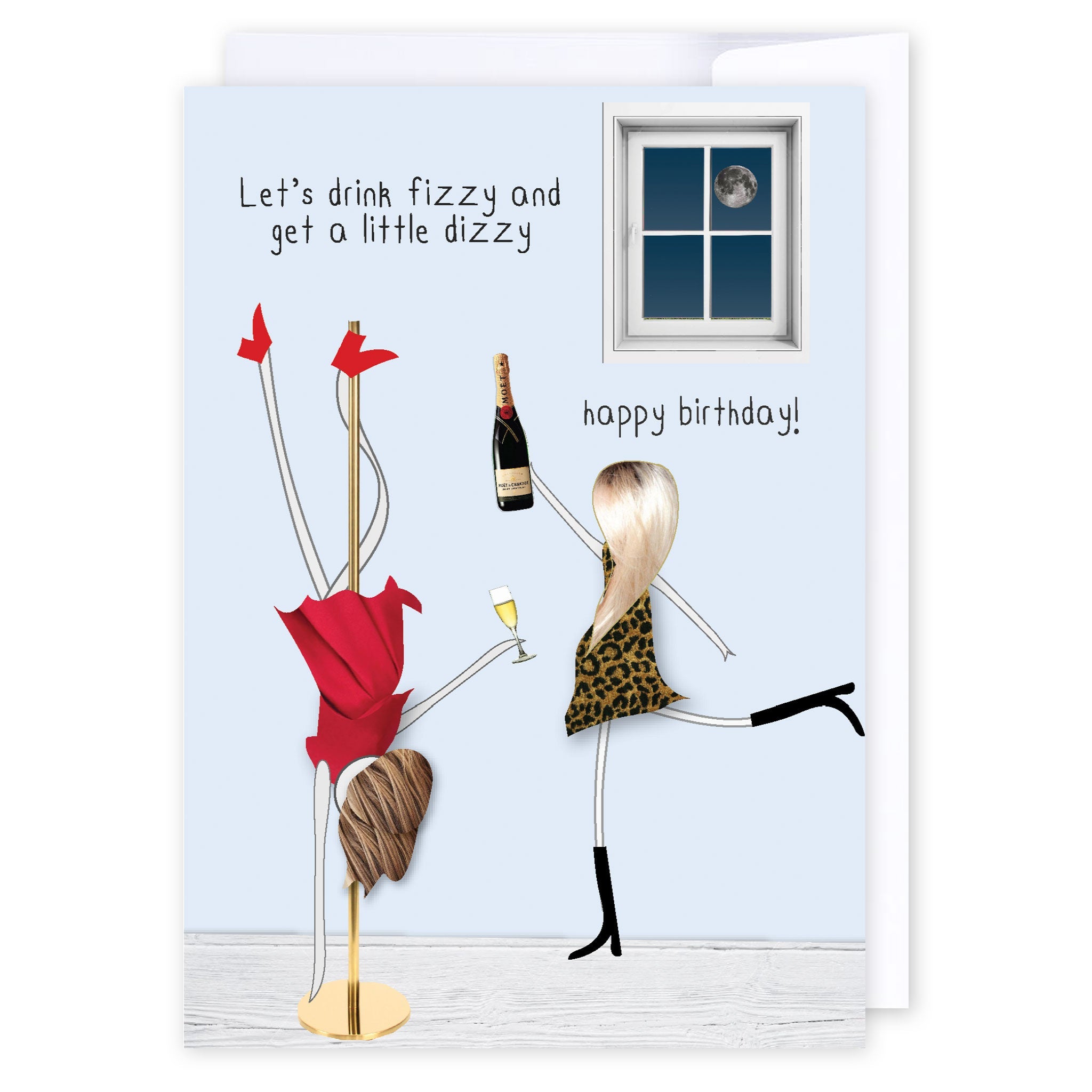 Fizzy dizzy birthday: NZ Made Greeting Card, Best sellers, Birthday, For Her by Icandy Design Ltd