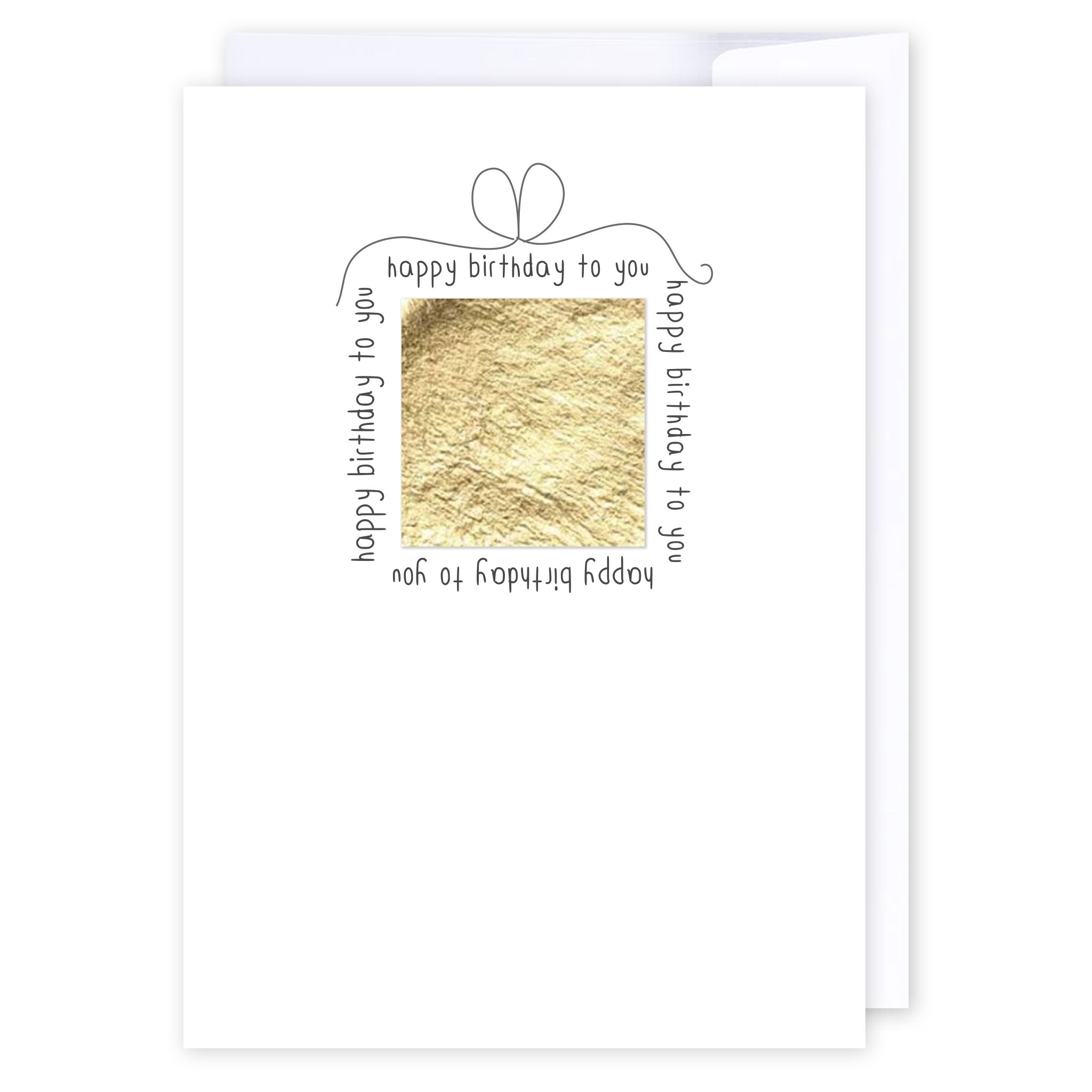Gold present: NZ Made Greeting Card, Birthday, , by Icandy Design Ltd