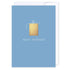 Happy birthday blue and gold: NZ Made Greeting Card, Birthday, , by iCandy Publishing