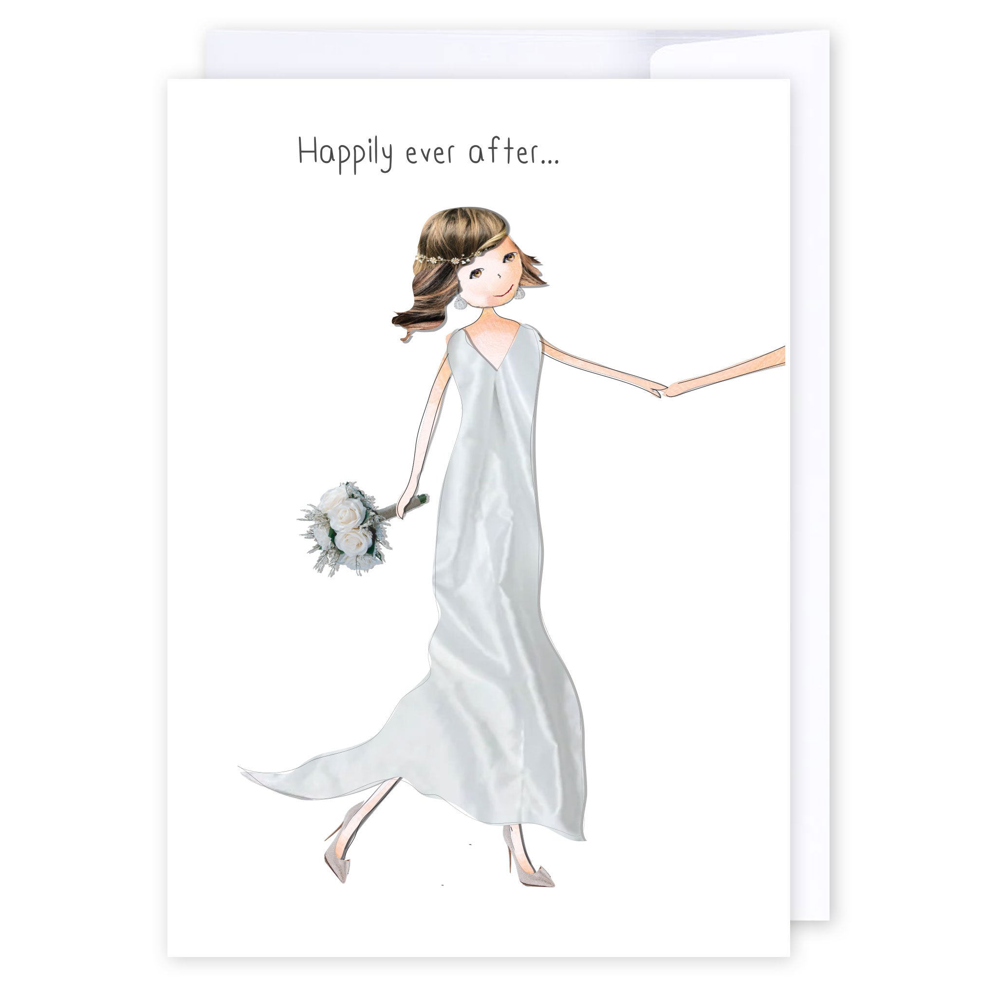Here comes the bride: NZ Made Greeting Card, Lisa&