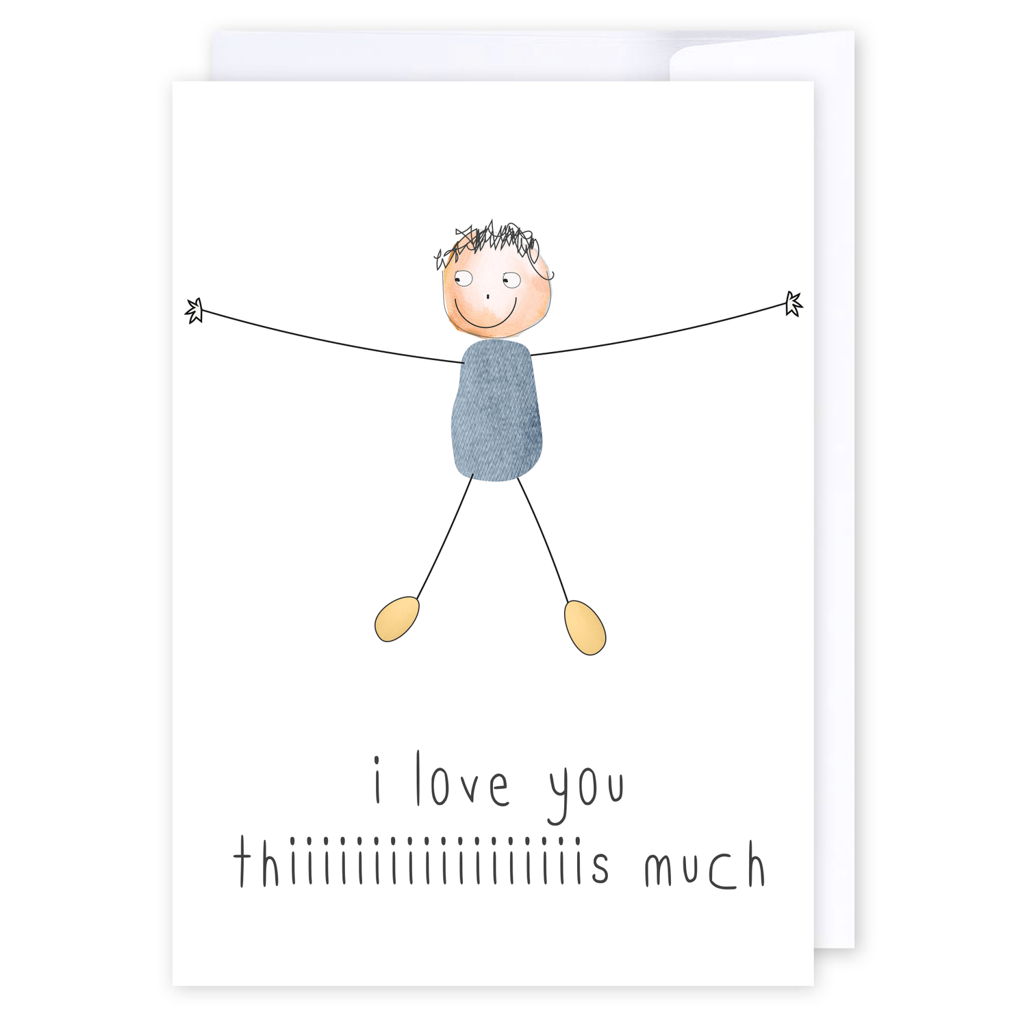 I love you this much: NZ Made Greeting Card, Best sellers, Lisa&