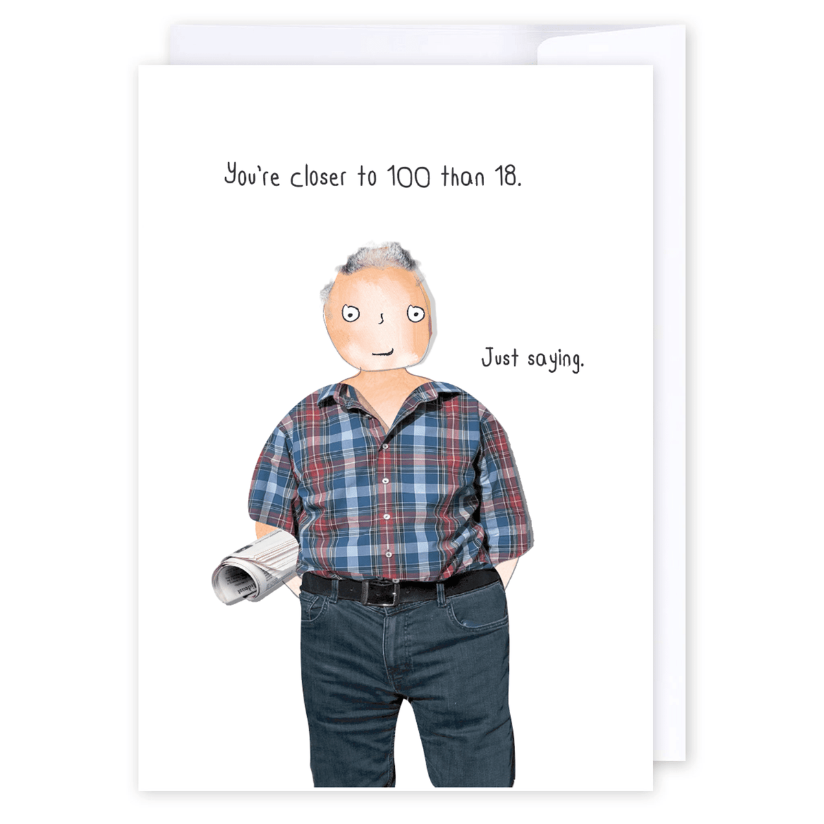 Just saying: NZ Made Greeting Card, Dads, Father's Day, Hilda & Co. by iCandy Publishing