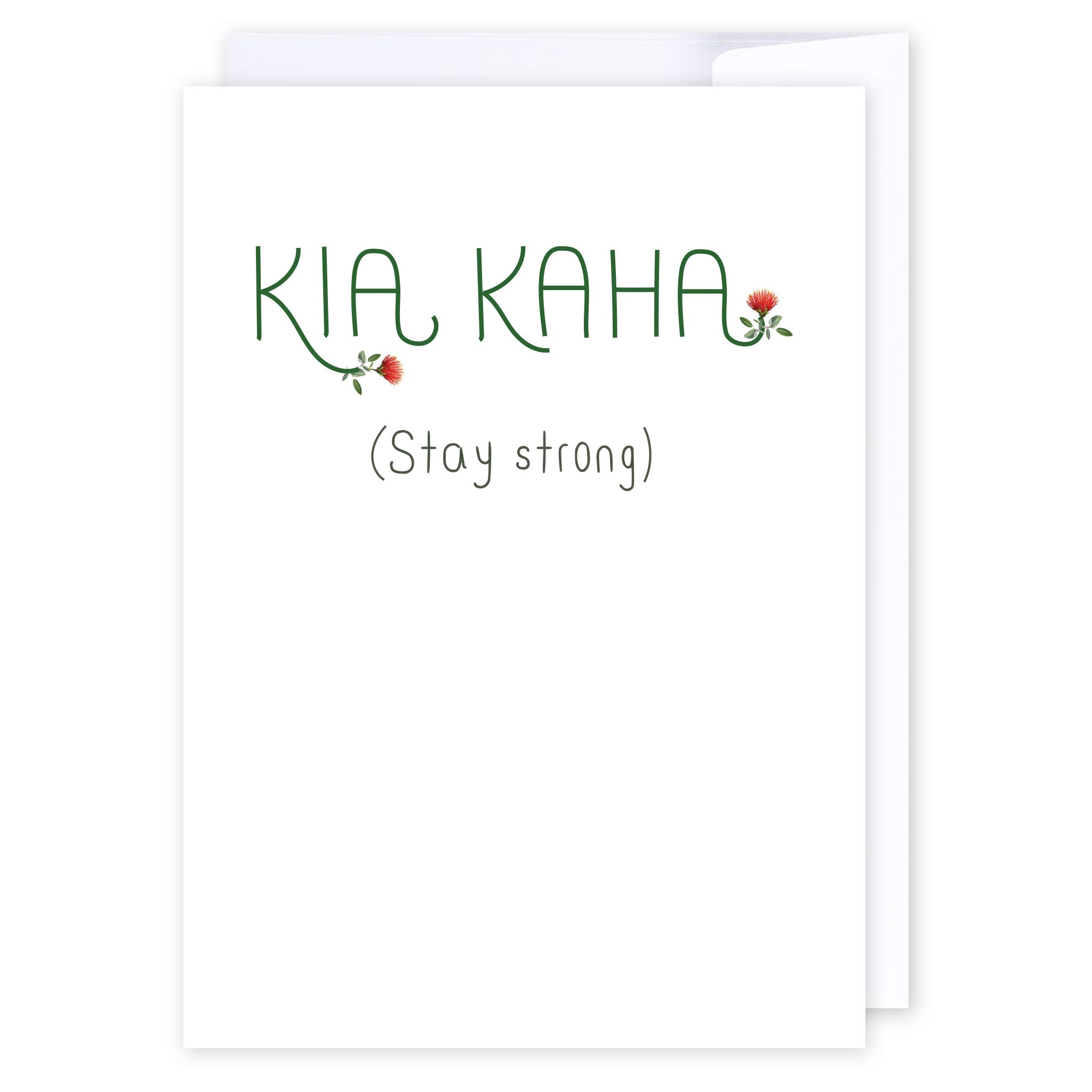 Kia kaha: NZ Made Greeting Card, Jandal & Ink, Kiwiana, Sympathy by iCandy Publishing