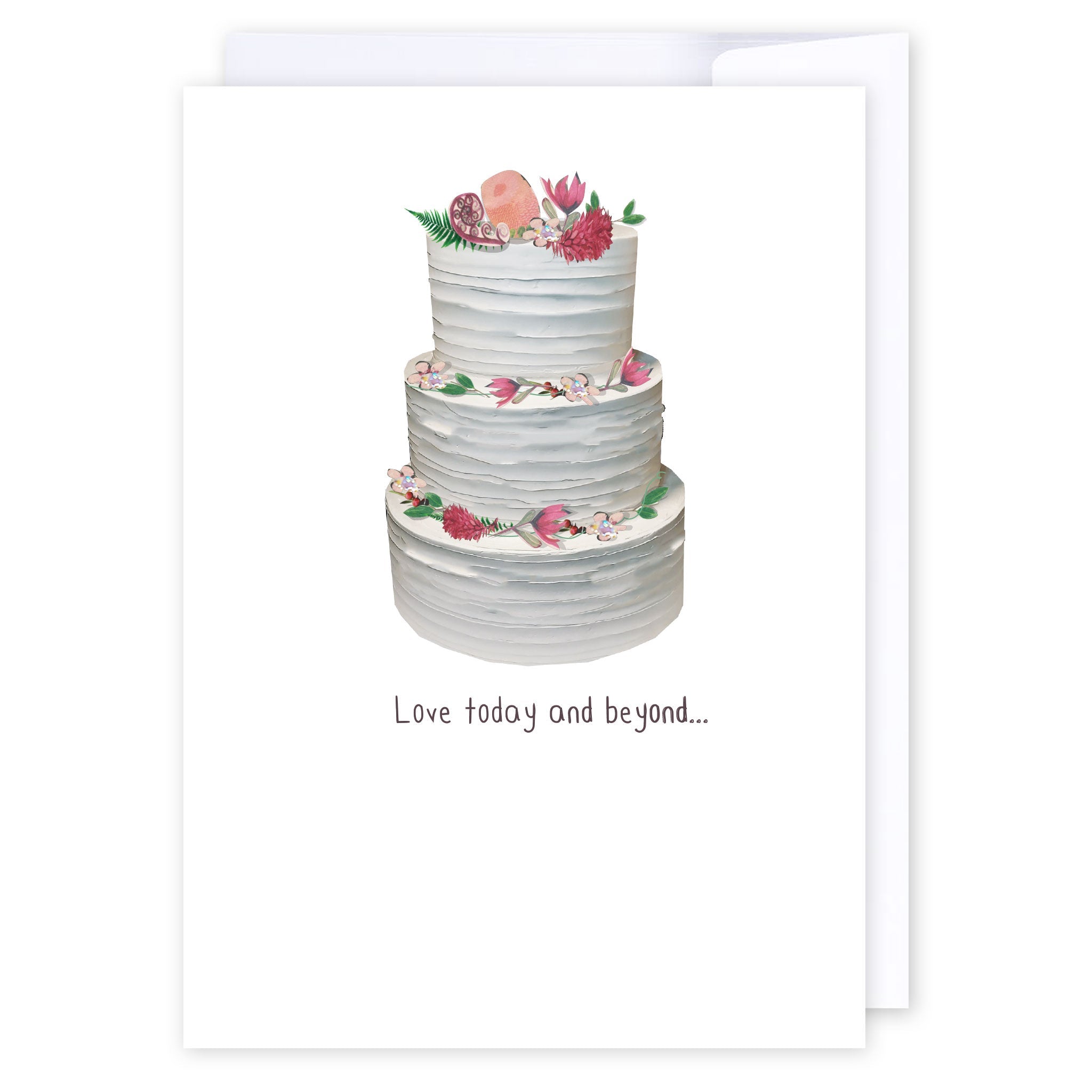 Love today and beyond: NZ Made Greeting Card, Kiwiana, New, Wedding by Icandy Design Ltd