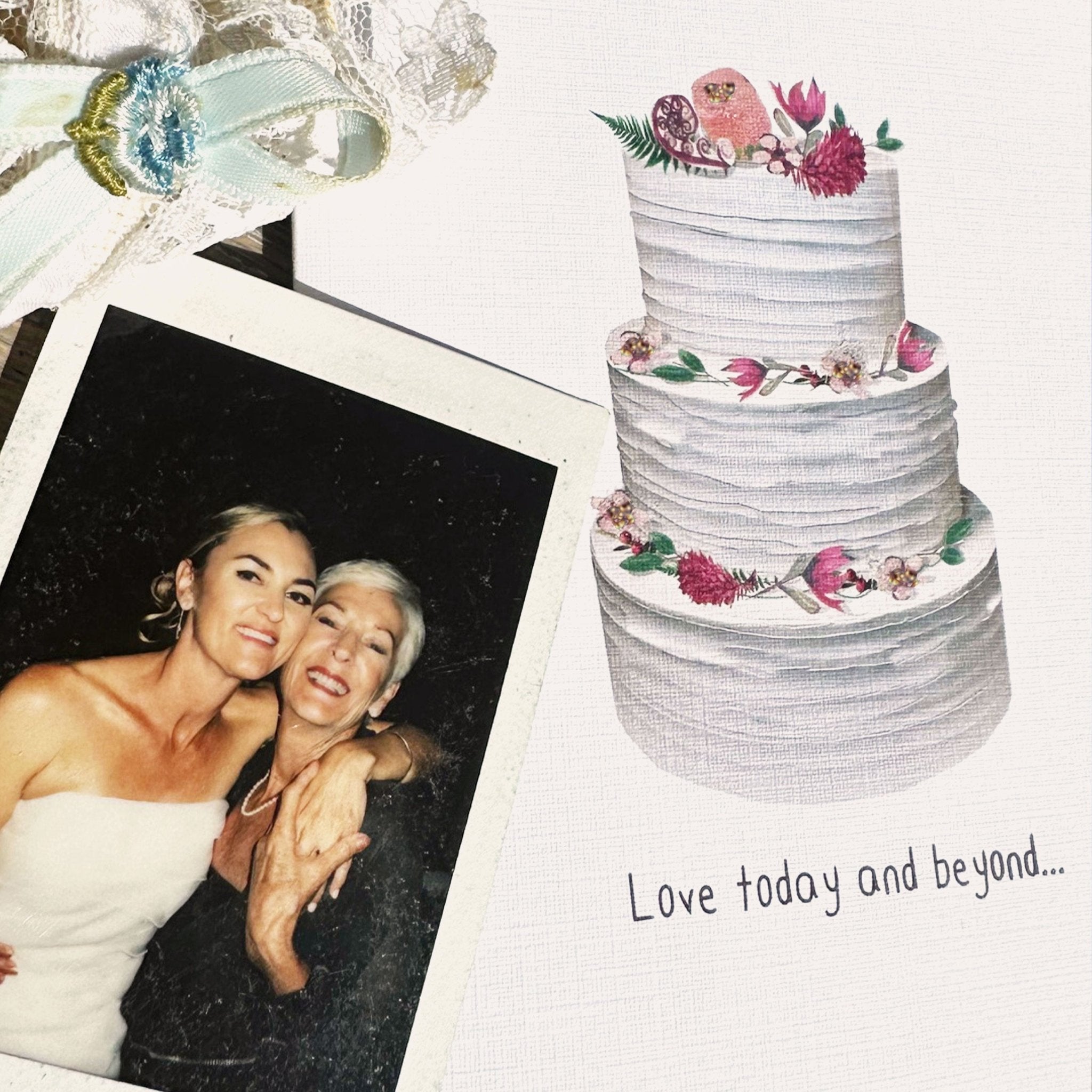 Love today and beyond: NZ Made Greeting Card, Kiwiana, New, Wedding by Icandy Design Ltd