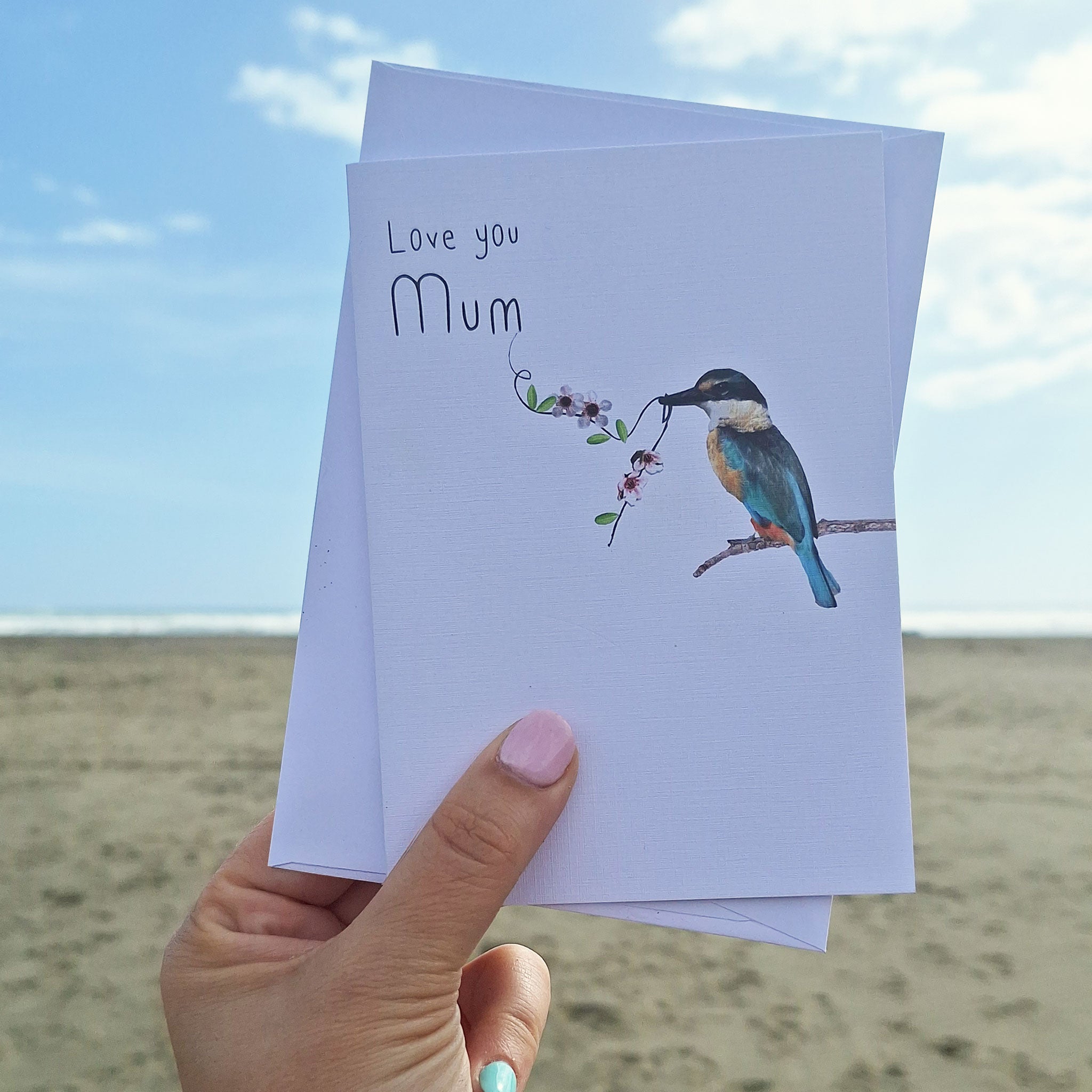 Love you Mum: NZ Made Greeting Card, Birthday, Kiwiana, Mums by Icandy Design Ltd