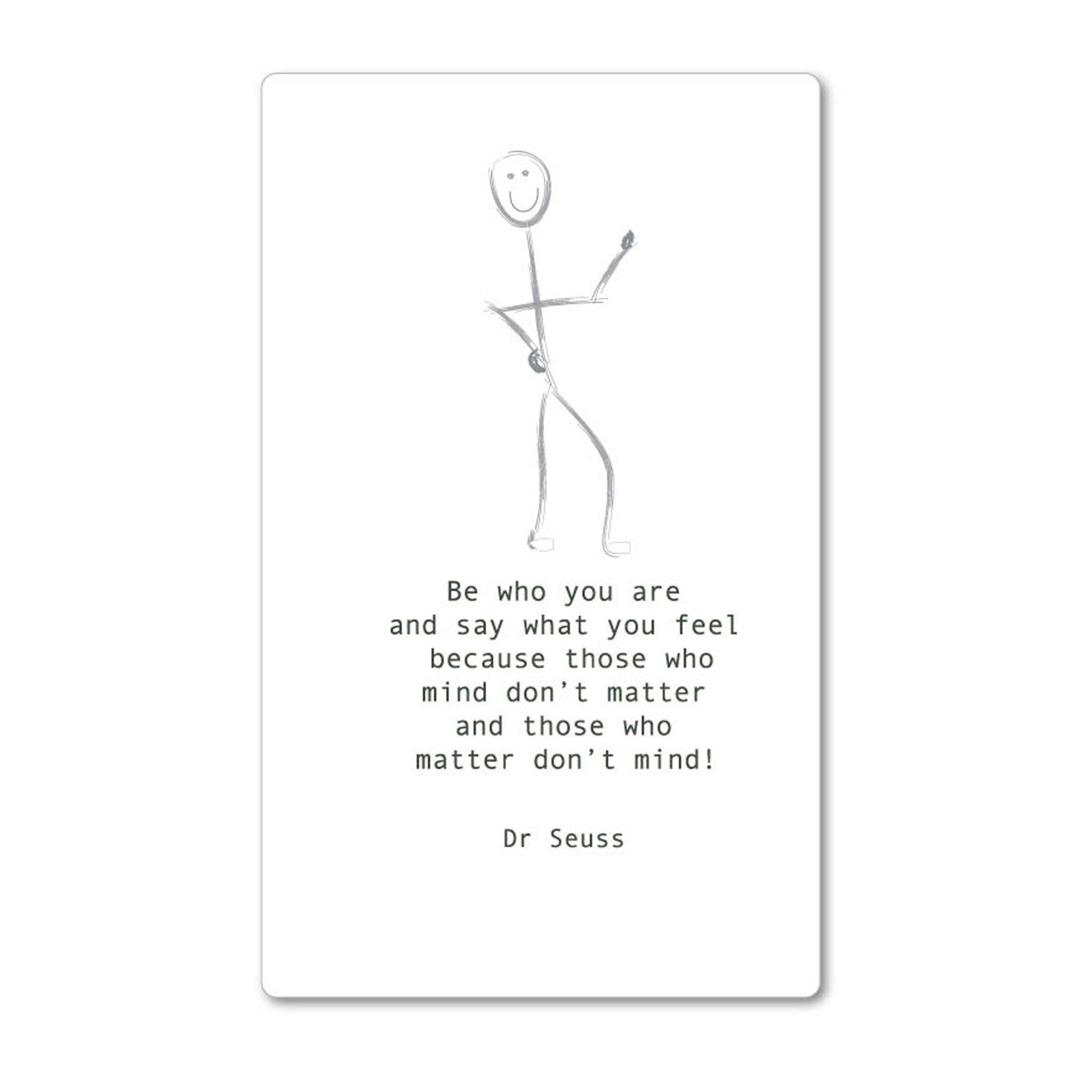 Magnet - Be who you are: NZ Made Greeting Card, , , by Icandy Design Ltd