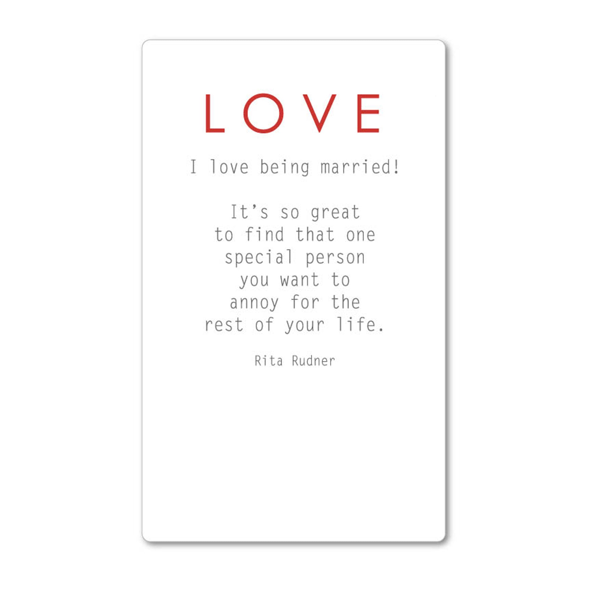 Magnet - I love being married: NZ Made Greeting Card, , , by Icandy Design Ltd