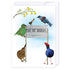 NZ hip hip hooray birds: NZ Made Greeting Card, Birthday, Jandal & Ink, Kiwiana by iCandy Publishing