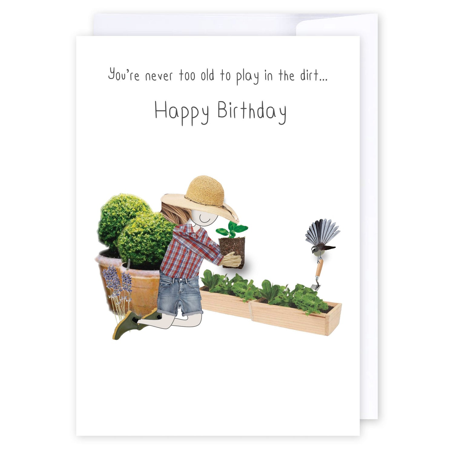 Play in the dirt: NZ Made Greeting Card, Best sellers, Birthday, For Her by iCandy Publishing