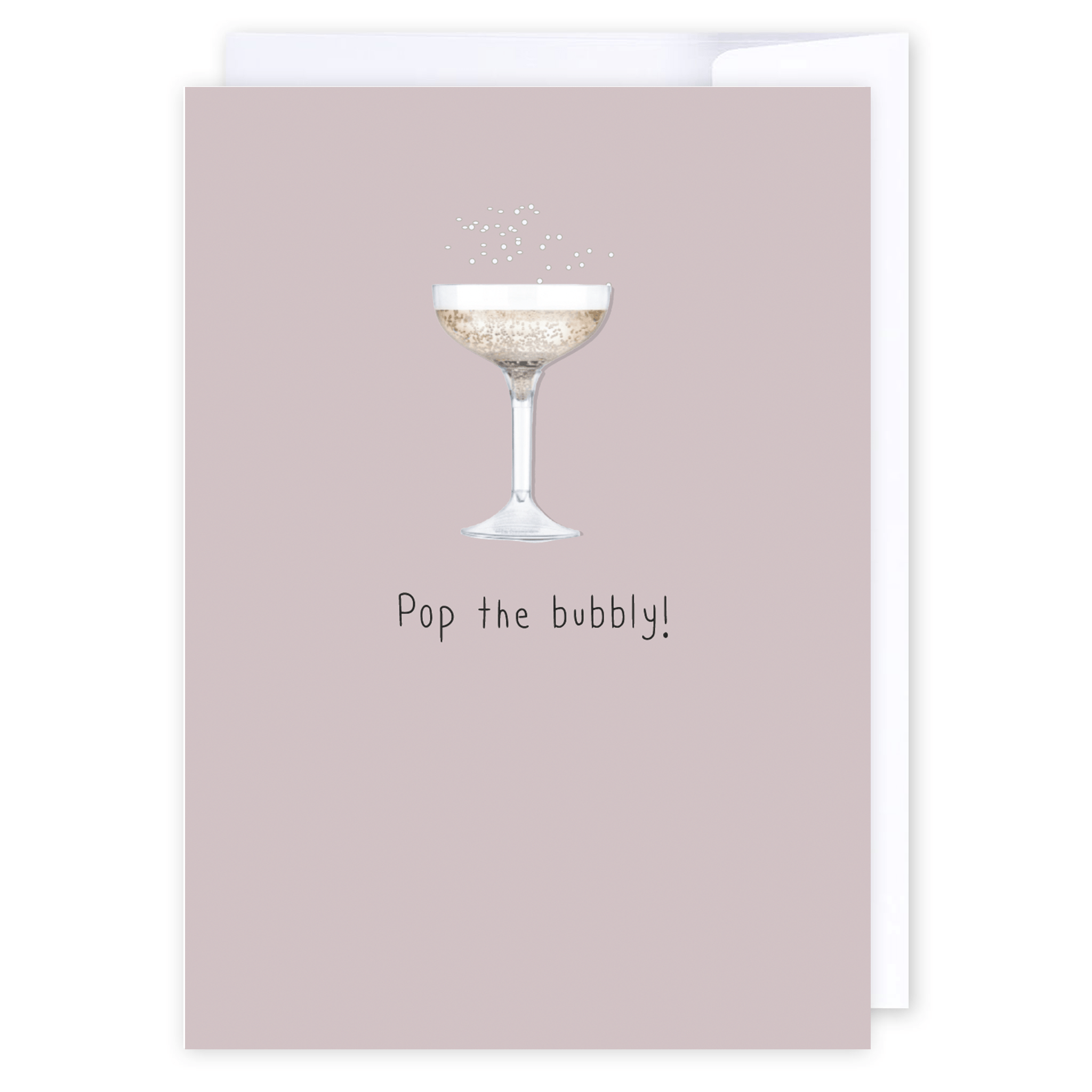 Pop the bubbly: NZ Made Greeting Card, Anniversary, Birthday Card, Lisa&