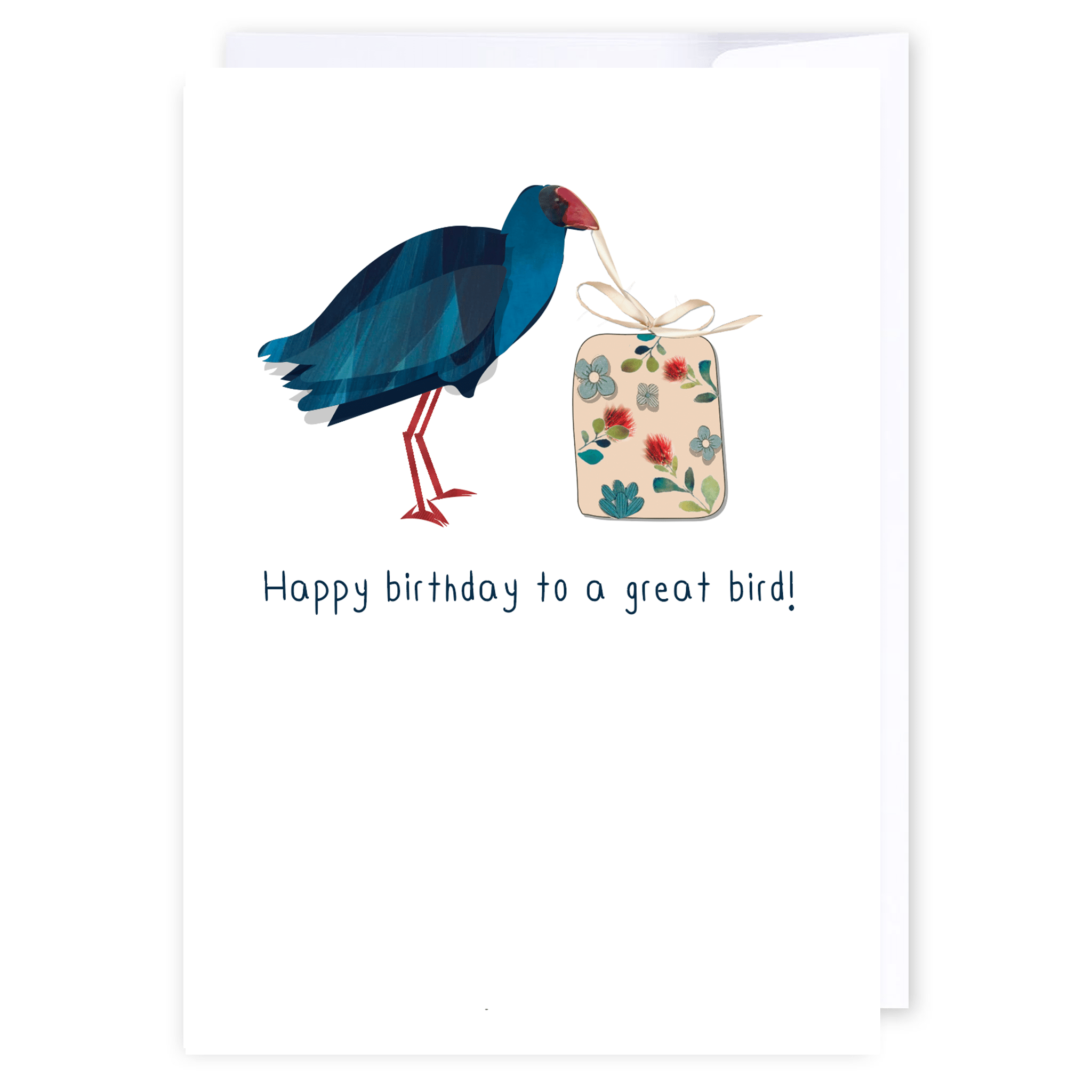 Pukeko Birthday: NZ Made Greeting Card, Best sellers, Birthday, Kiwiana by Icandy Design Ltd