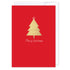Red & Gold Christmas Tree: NZ Made Greeting Card, Christmas, , by iCandy Publishing