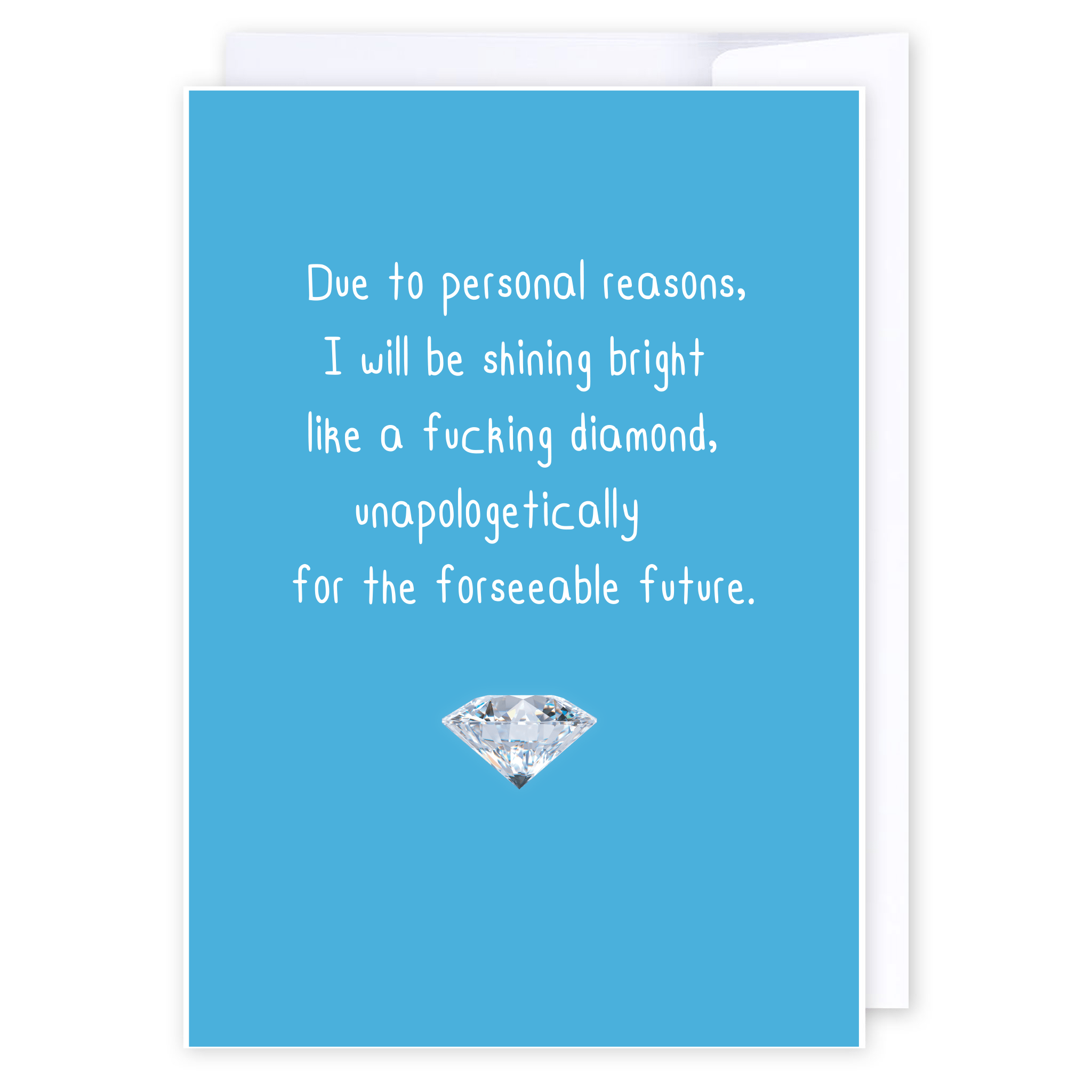 Shine bright like a diamond: NZ Made Greeting Card, Encouragement, Hilda & Co., New by iCandy Publishing
