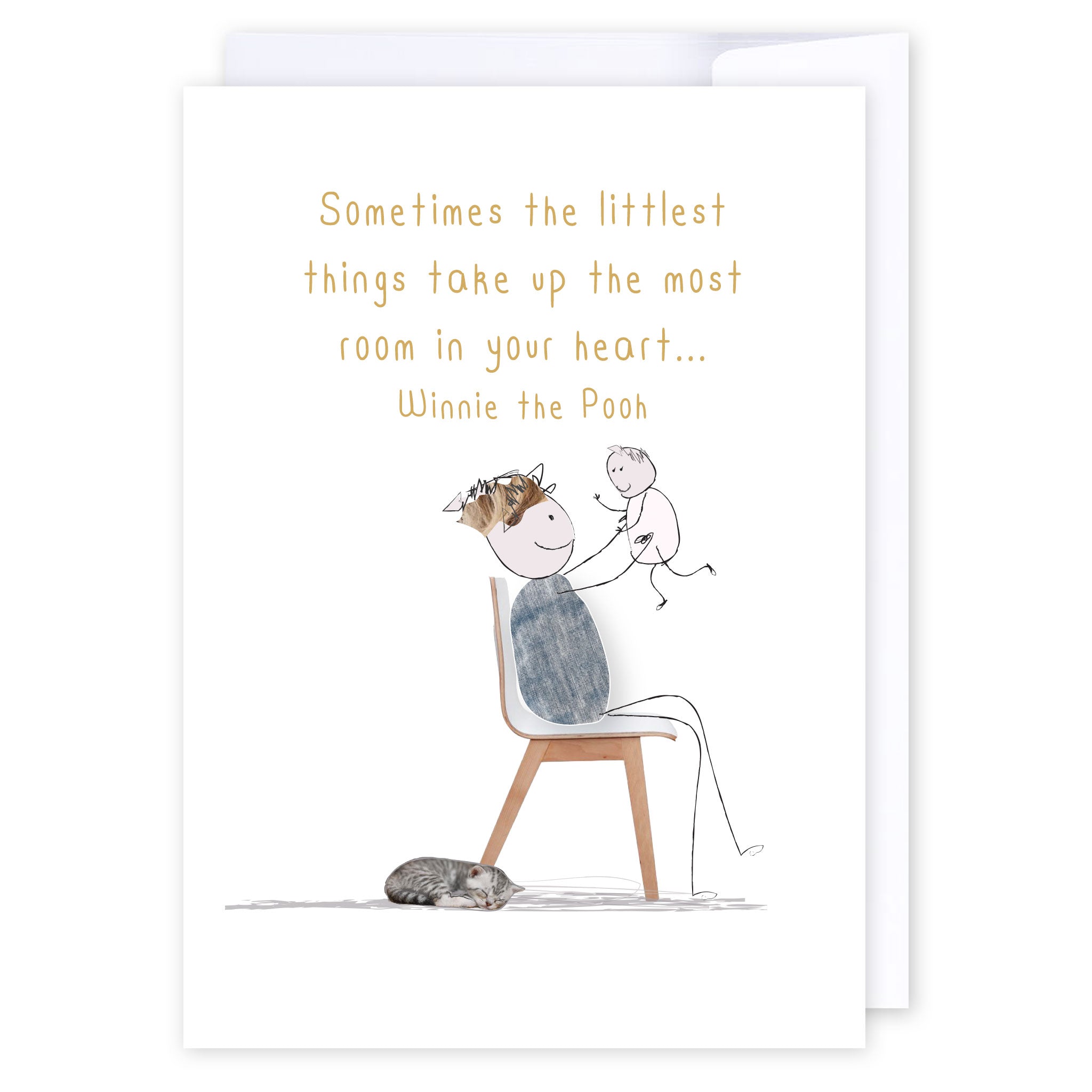 Sometimes the littlest things: NZ Made Greeting Card, Baby, Clearance, by Icandy Design Ltd