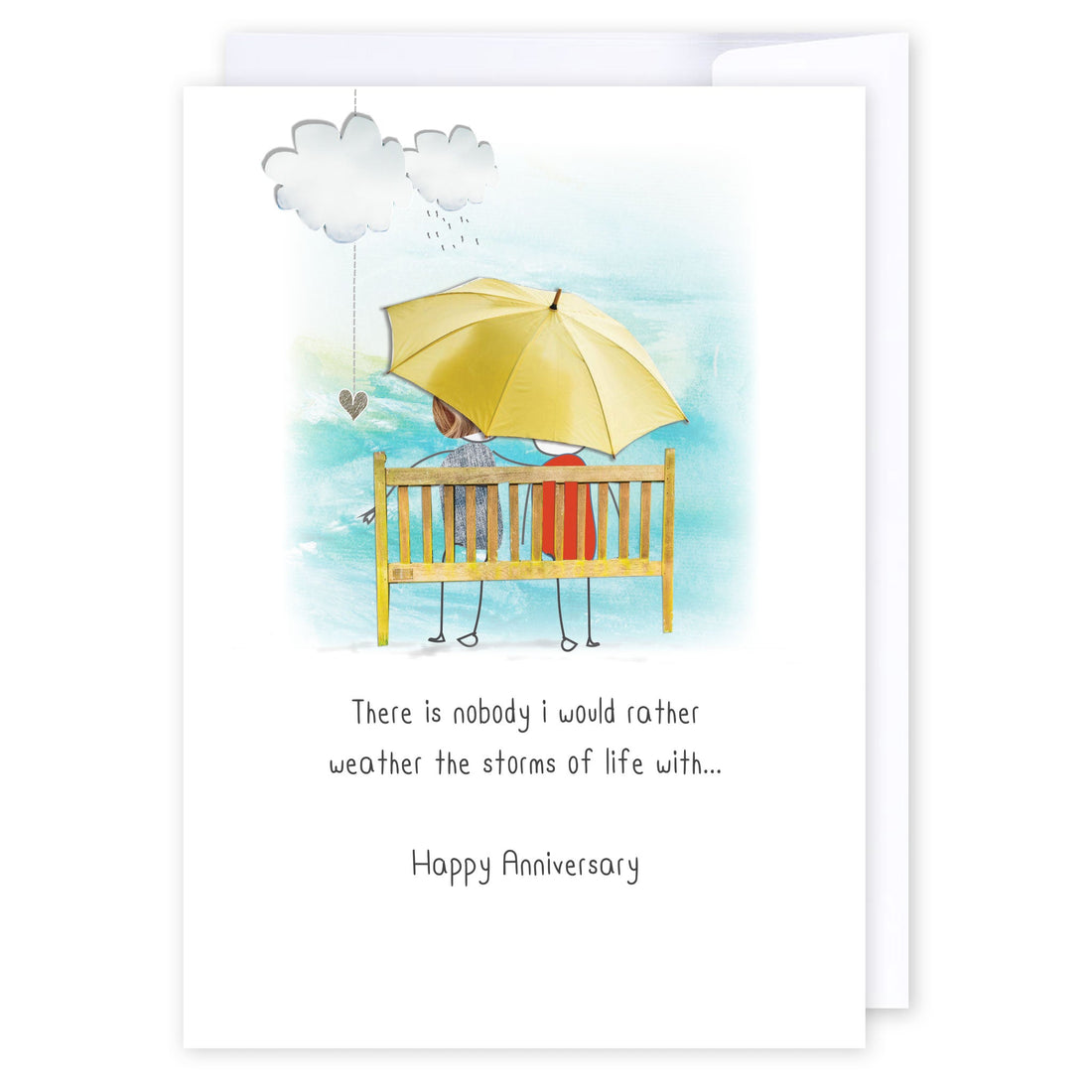 Storms Of Life: NZ Made Greeting Card, Anniversary, Lisa&
