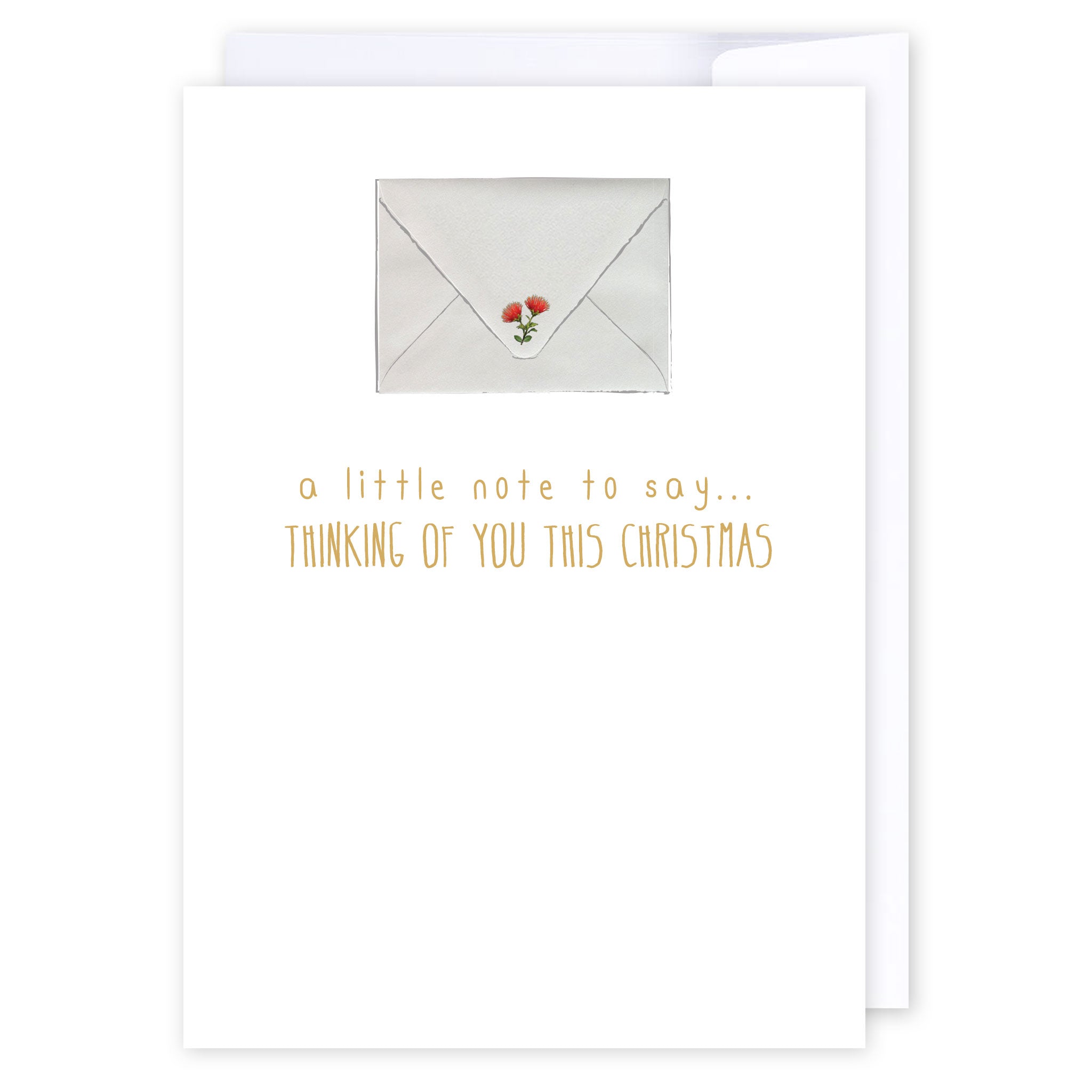 Thinking Of You Christmas: NZ Made Greeting Card, Christmas, Kiwiana, by Icandy Design Ltd