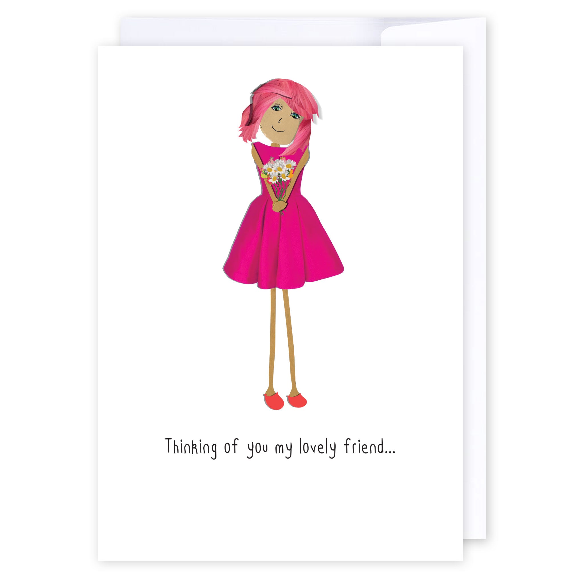 Thinking of you lovely friend: NZ Made Greeting Card, Best sellers, Thinking of you, by Icandy Design Ltd