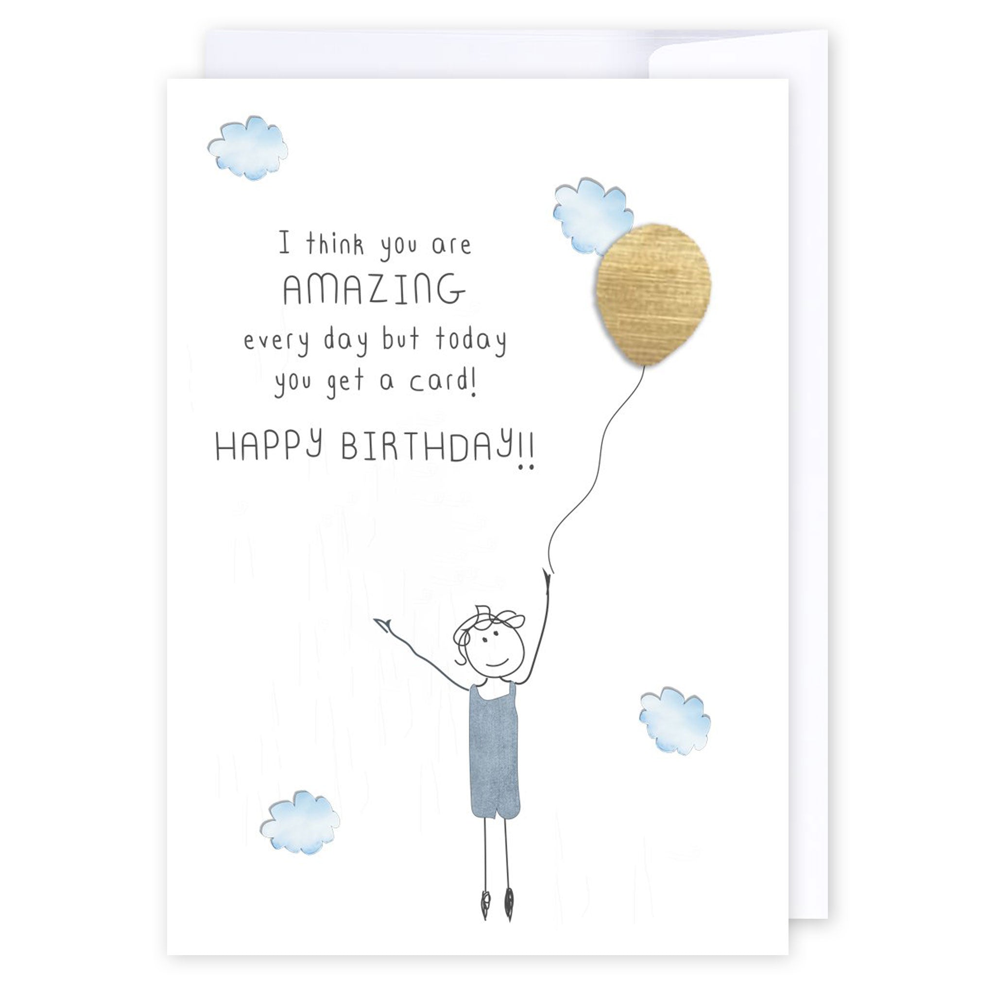 Today you get a card birthday: NZ Made Greeting Card, Birthday, Clearance, by Icandy Design Ltd