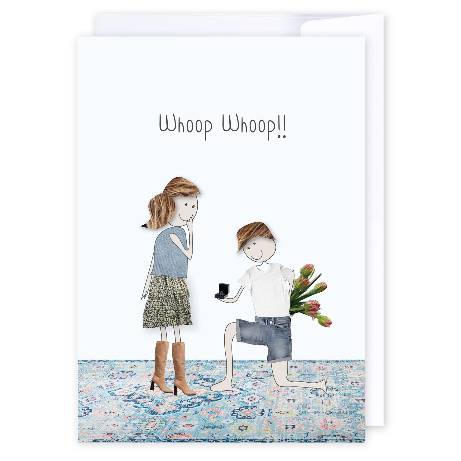 Whoop Whoop Proposal: NZ Made Greeting Card, Anniversary, Lisa&
