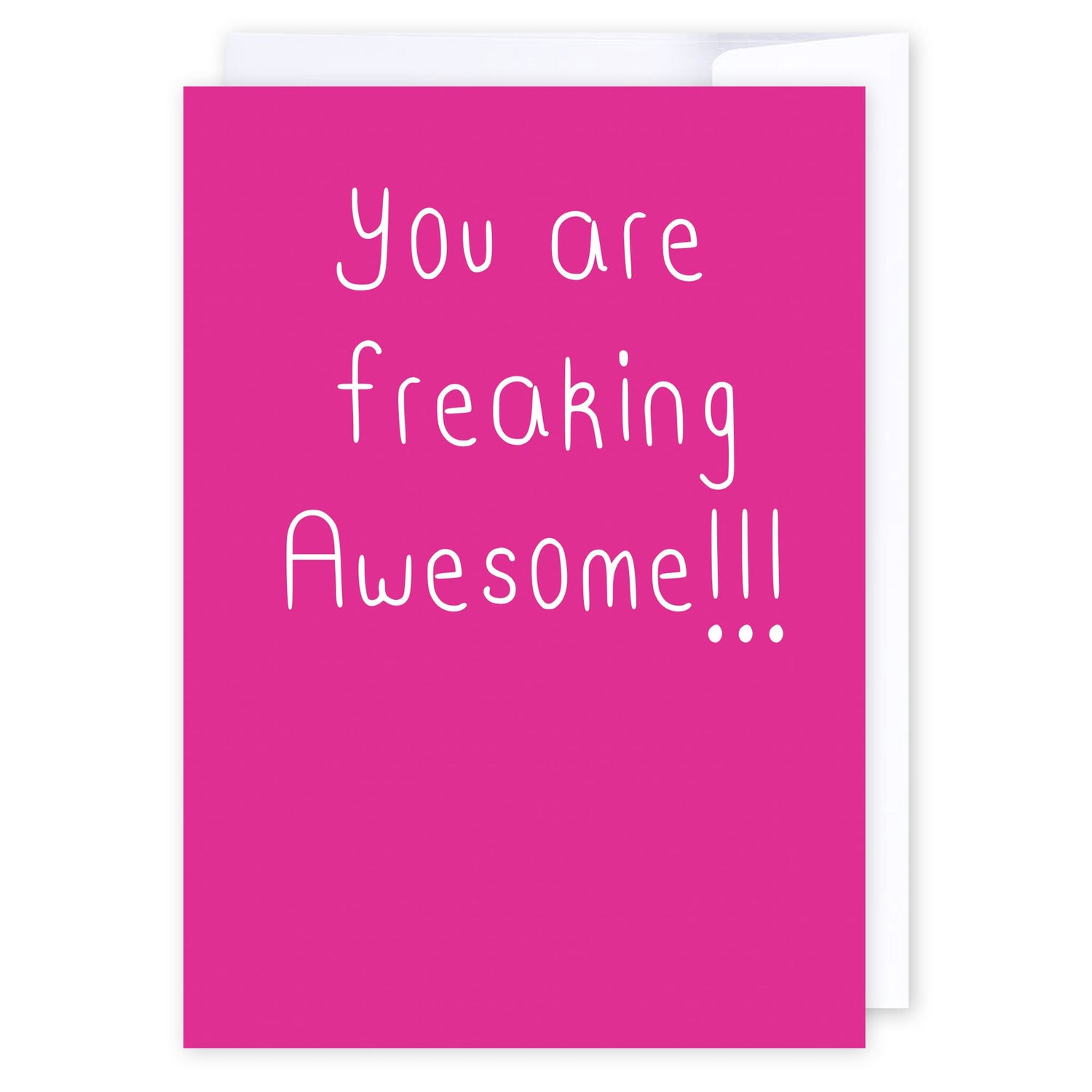 You are freaking awesome!: NZ Made Greeting Card, Compliments, Hilda & Co., by iCandy Publishing