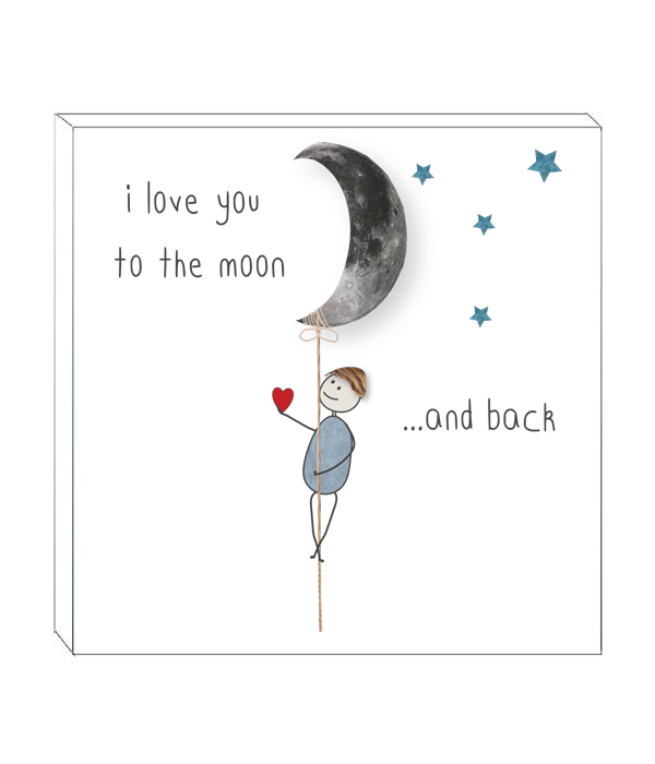 Art block - Moon and back