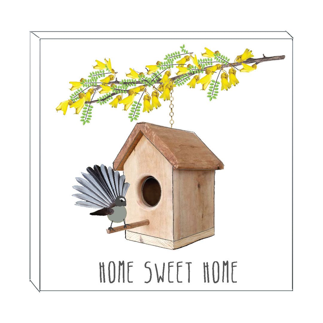 Art block - Home Sweet Home: NZ Made Greeting Card, , , by Icandy Design Ltd