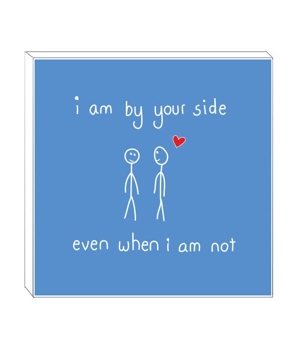 Art block - I am by your side: NZ Made Greeting Card, , , by Icandy Design Ltd