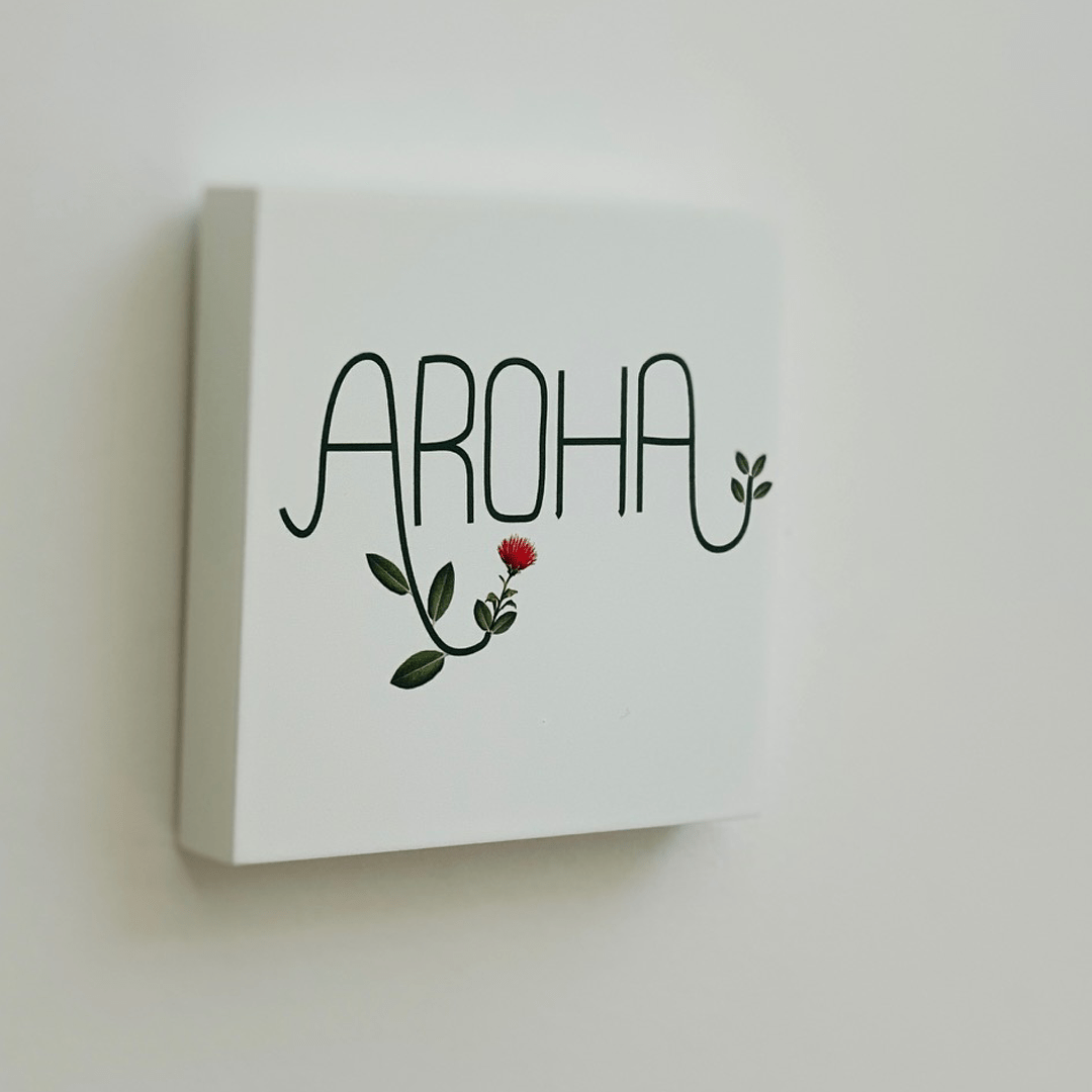 Art block - Kiwi Aroha: NZ Made Greeting Card, , , by Icandy Design Ltd