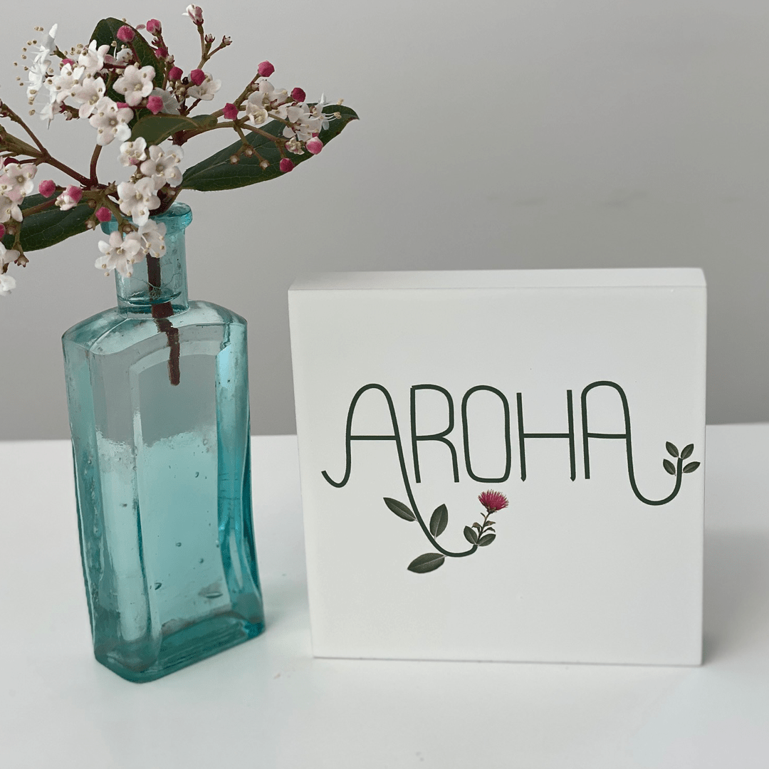 Art block - Kiwi Aroha: NZ Made Greeting Card, , , by Icandy Design Ltd