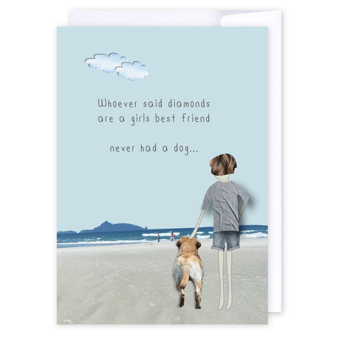 A girls best friend: NZ Made Greeting Card, Cats &amp; Dogs, For Her, Fun by Icandy Design Ltd