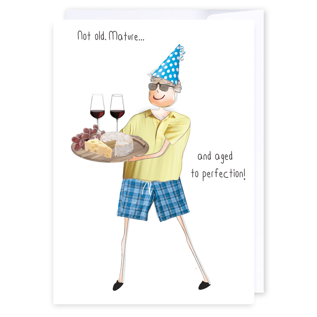 Aged to perfection: NZ Made Greeting Card, Best sellers, Birthday, For Him by Icandy Design Ltd