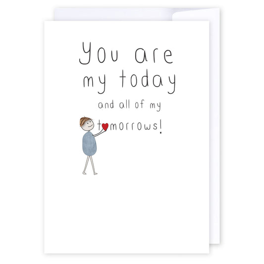 All of my tomorrows: NZ Made Greeting Card, Lisa's letters, Love, by iCandy Publishing