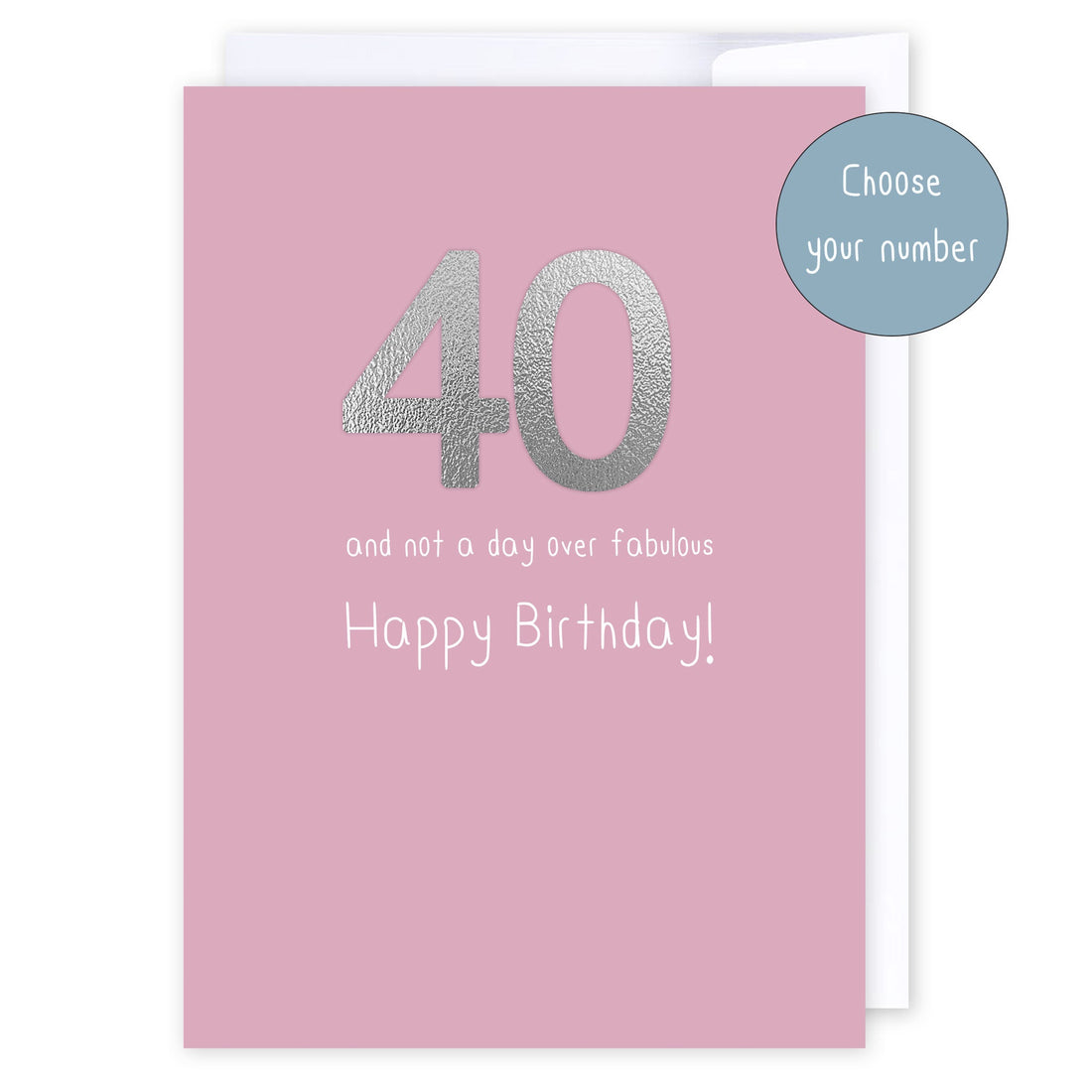And not a day over fabulous: NZ Made Greeting Card, Birthday, Custom Age, For Her by Icandy Design Ltd