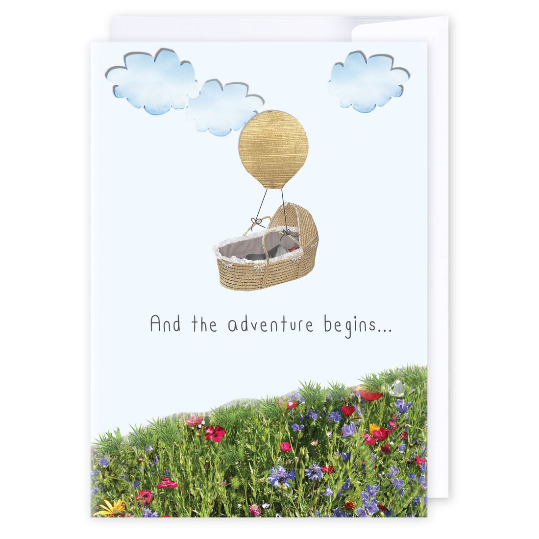 And the adventure begins baby: NZ Made Greeting Card, Baby, Best sellers, Clearance by Icandy Design Ltd